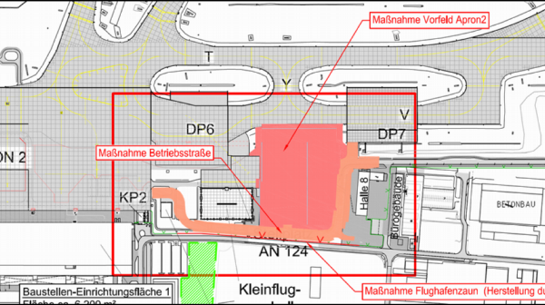 Gewährleistung der EASA-Konformität von Tiefbauarbeiten für ein neues Vorfeld am Flughafen Leipzig/Halle
