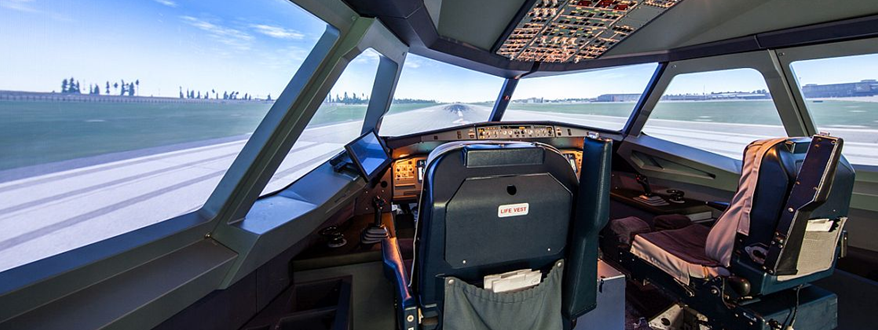 Airbus A320 flight simulator (© TU Dresden)