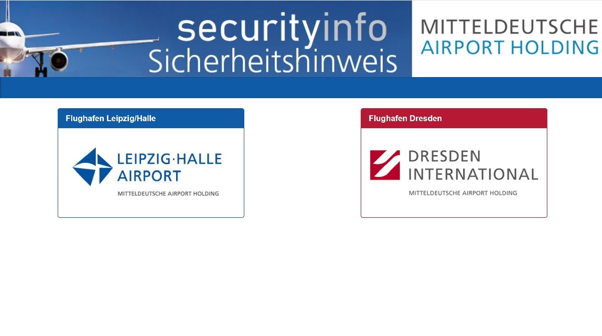 Home Page SecMS Mitteldeutsche Flughafen AG